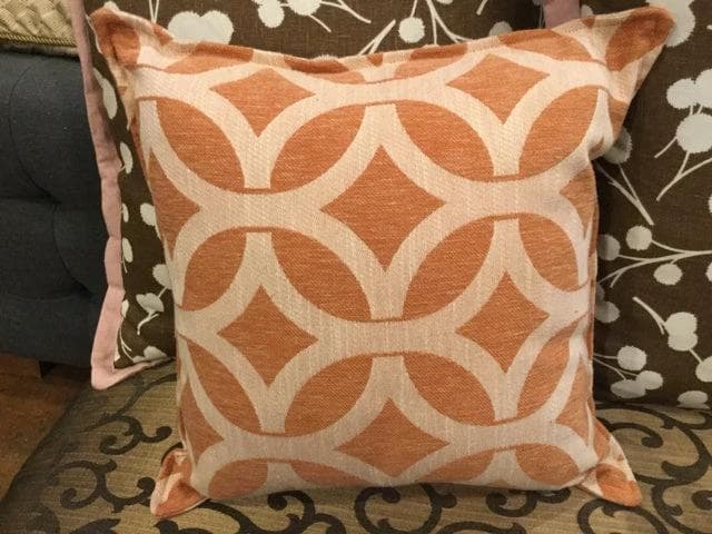 Peach and Cream Pillow