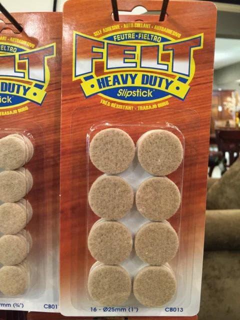 1" Felt Self Stick Pads
