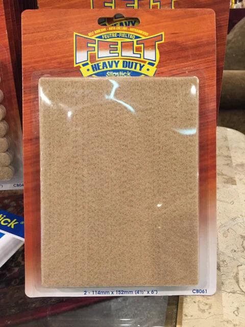 4.5" x 6" Self Stick Felt Pads