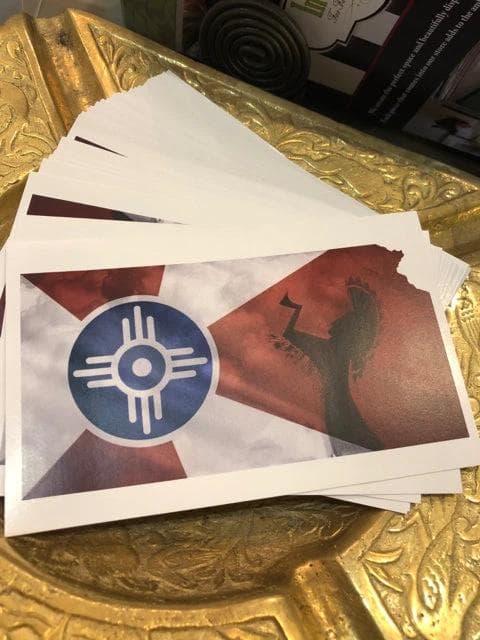 Wichita Flag Keeper of The Plains Sticker