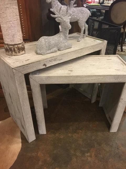 Whitewashed Parsons Table