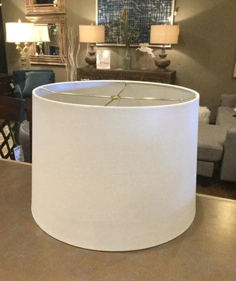 Cream Colored Round Lamp Shade