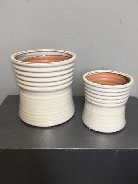 NEW Set of 2 Cream Pots