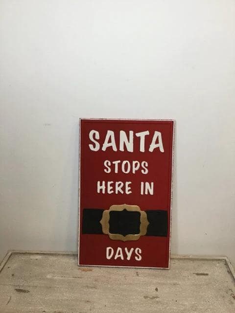*New* Santa Stops Here Sign