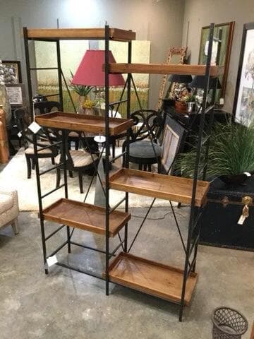 *NEW* Industrial Wood & metal Display Shelf