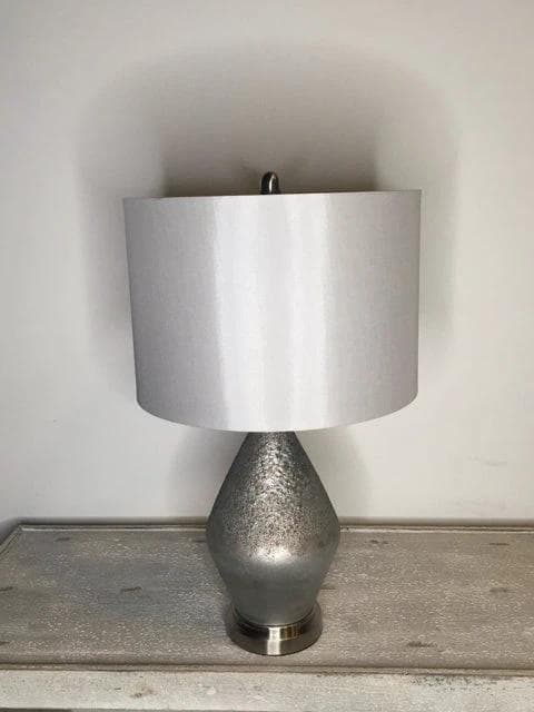 *NEW* Contemporary Silver Table Lamp