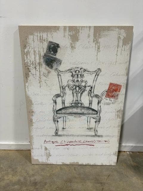 Ashley Antique Chippendale Art Canvas