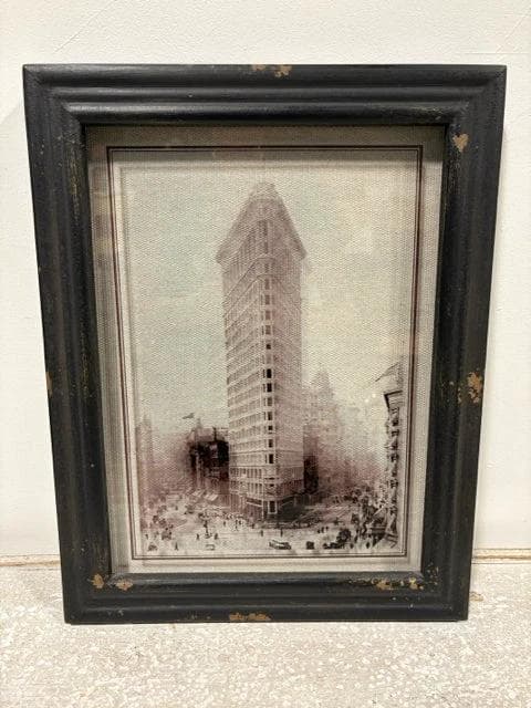 Framed Flatiron Building 3D Framed Glass Artwork