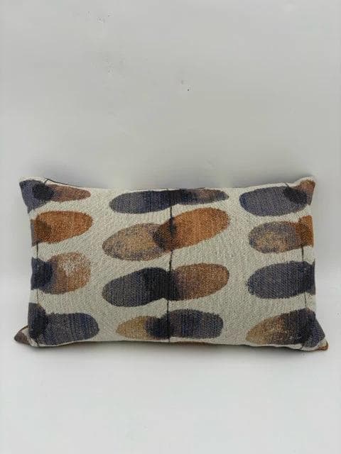 Purple, Orange And Cream Lumbar Pillow