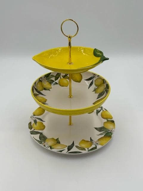 Lemon 3-Tier Serving Tray