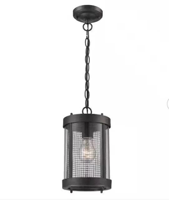 *NEW*Bel-Air Lighting Black Metal Outdoor Hanging Pendant