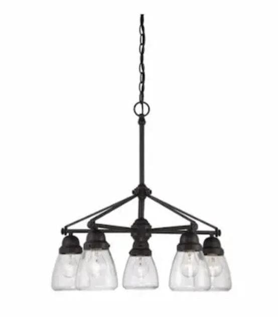 *NEW*Nuvo Lighting 5 Light Sudbury Bronze Finish Chandelier
