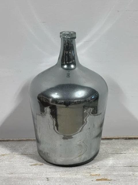 Mercury Glass Demijohn Style Bottle