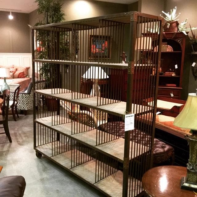 Iron and Wood 16 Cube Display Unit