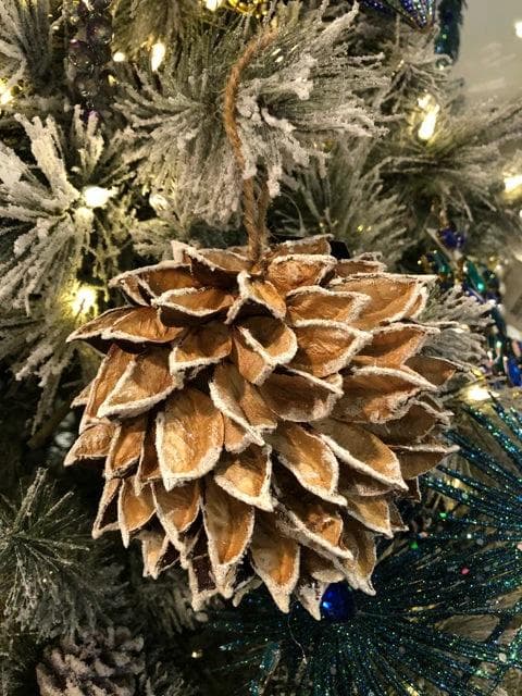 *NEW* Winter Frost Cotton Pod Ornament