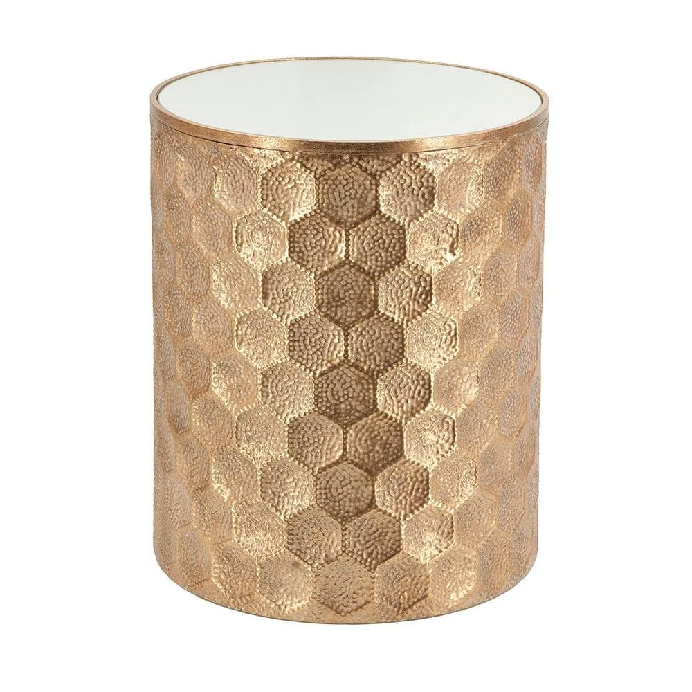 *NEW* Gold Side Table with Mirrored Top