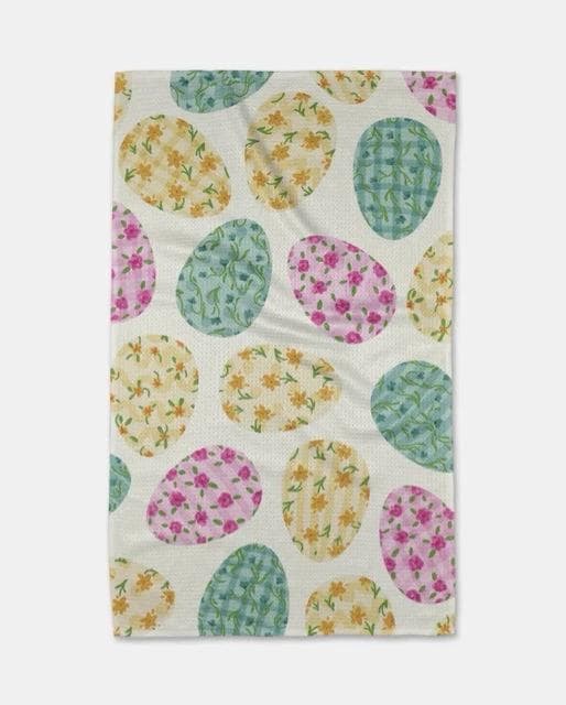 *NEW* Geometry Colorful Easter Eggs Tea Towel