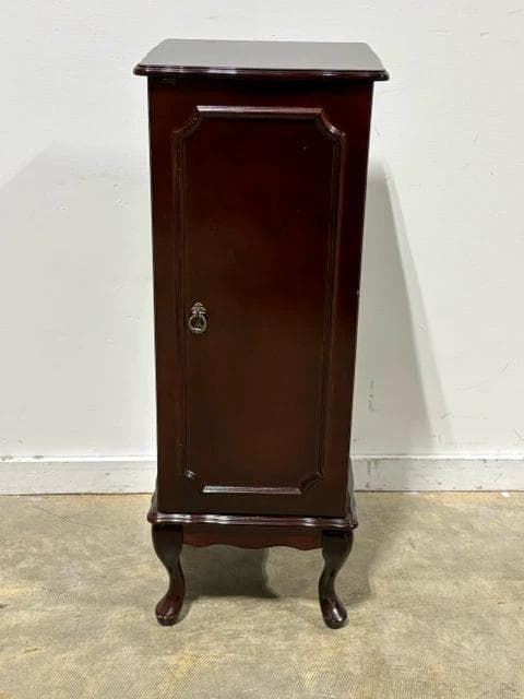 Cherry Wood Standing Jewelry Armoire