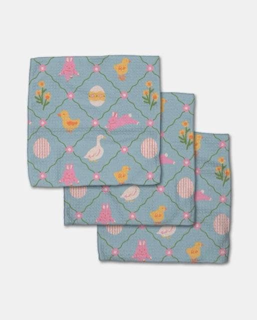 *NEW* Geometry Easter Critters Dishcloth Set