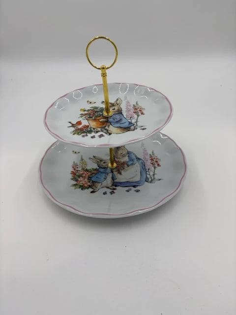 Mama & Peter Rabbit 2 Tier Serving Tray