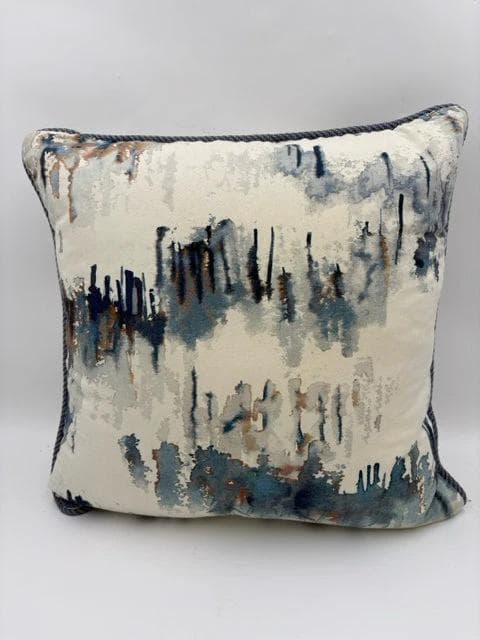 Blue And Cream Down Pillow