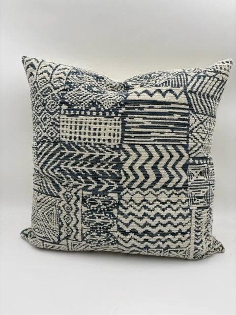 D.V. Kap Hallston Blue And Cream Down Pillow