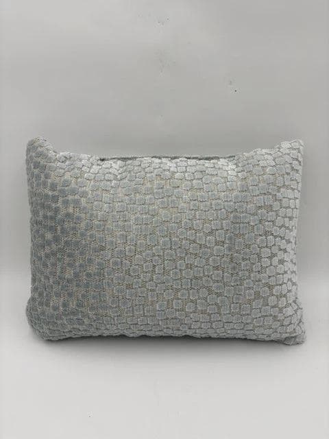 Light Blue Textured Lumbar Pillow