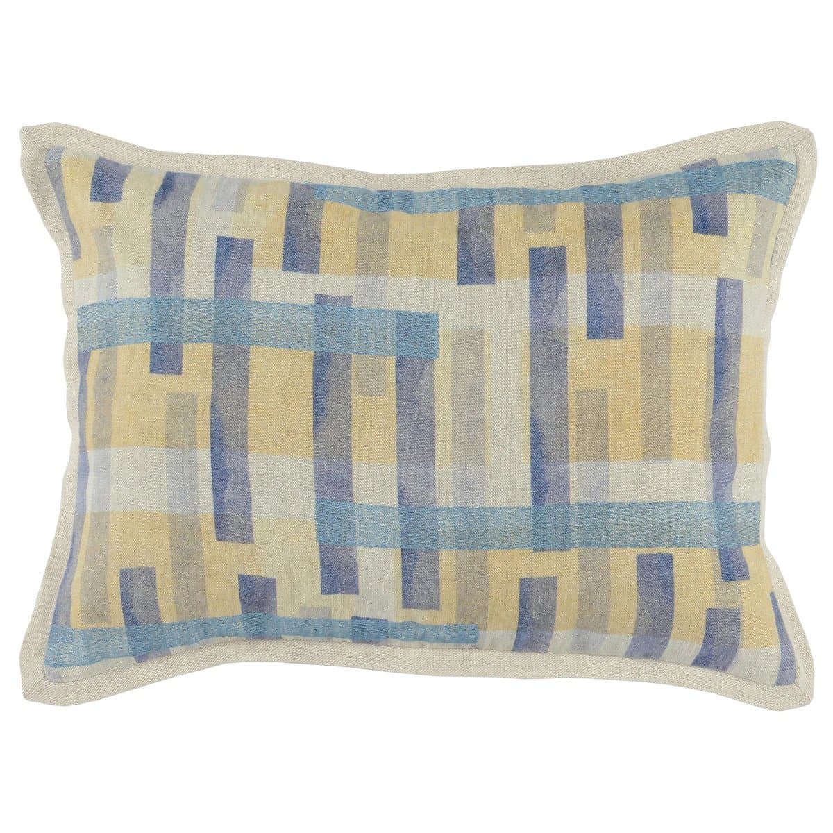 *NEW* Dijon and Blue Pillow
