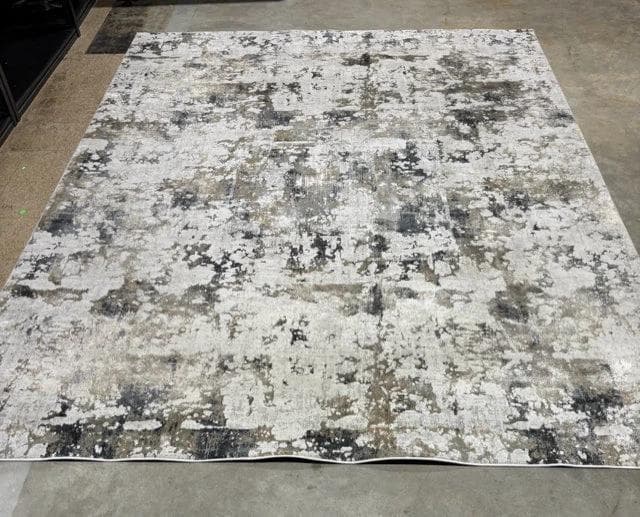 8'10"W 11'9"L Jaipur Cirque Collection Lynne White Sand Area Rug