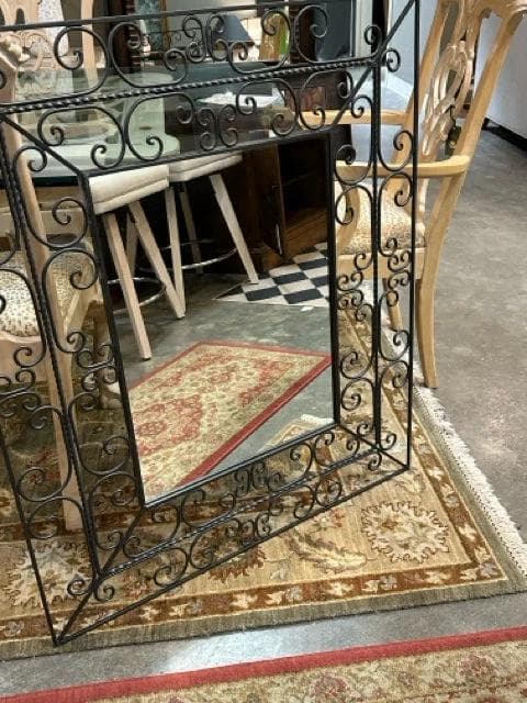 Metal Scroll Wall Mirror