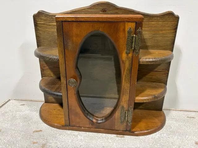Wooden Wall Shelf with Doors