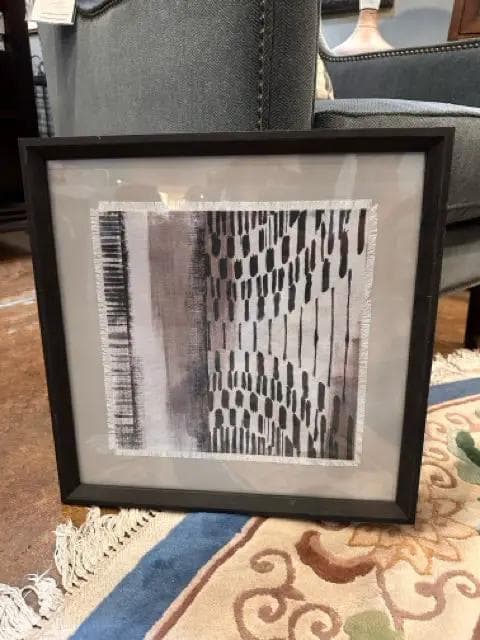Black And White Framed Abstract Artwork