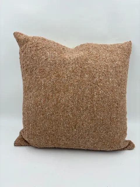 Moss Home Mauve Boucle Throw Pillow With Down Insert