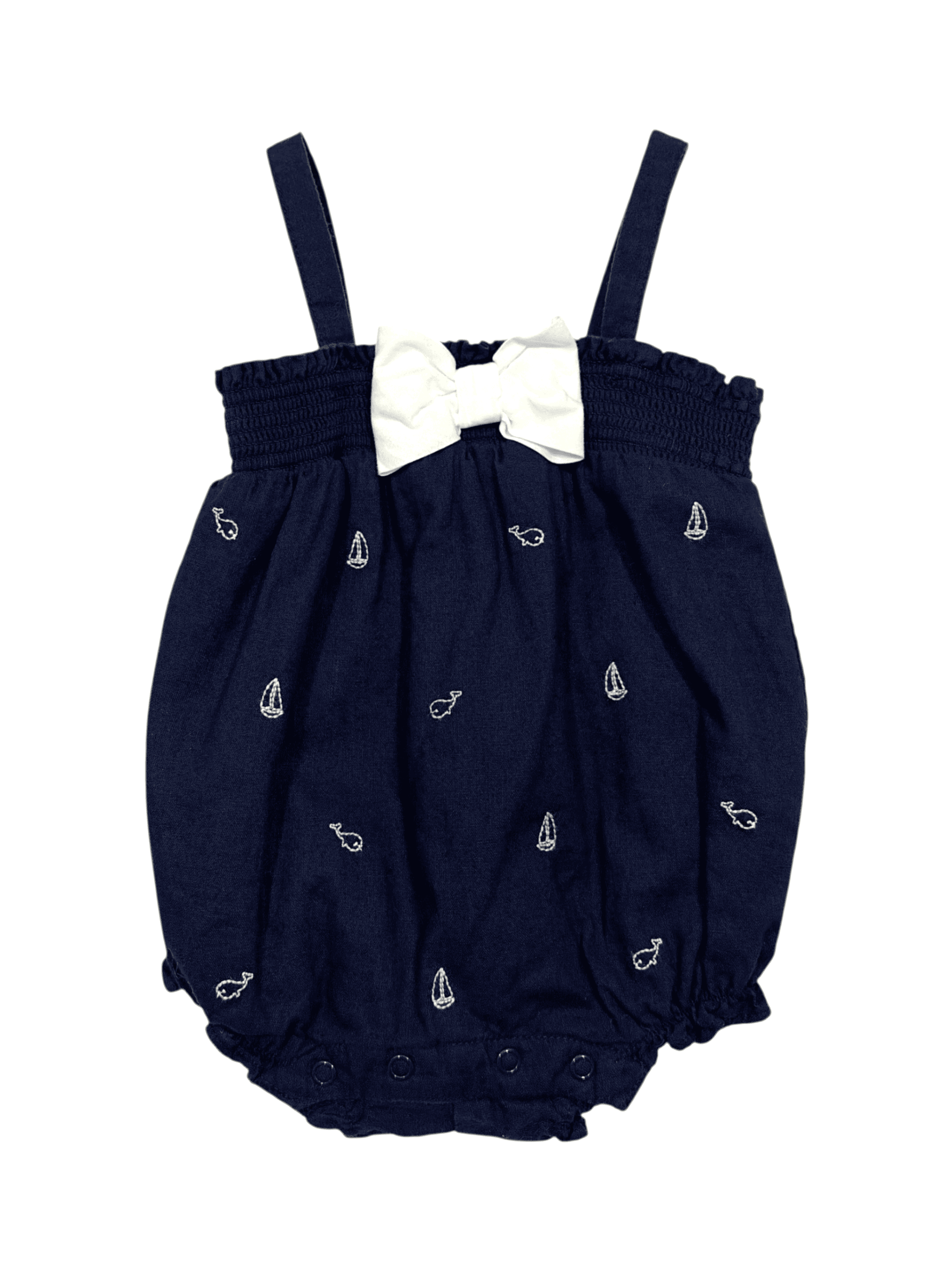 Janie and Jack girls size 0-3 months nautical bubble