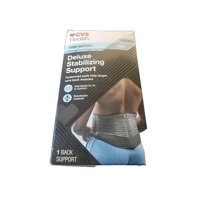 DELUXE STABILIZING SUPPORT FOR BACK, NIB, SM/MED, FIRM SUPPORT