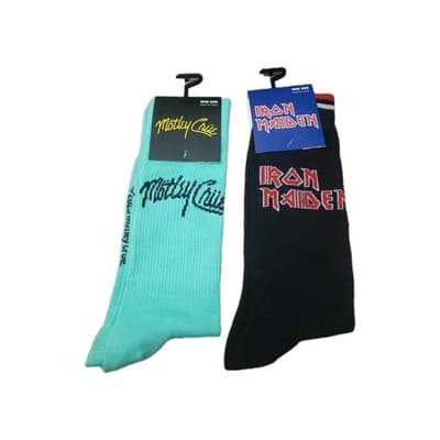Motley Crue And Iron Maiden Socks