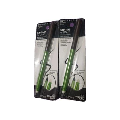 2 X Maybelline Define-A-Line Eyeliner # 805 Brownish Black