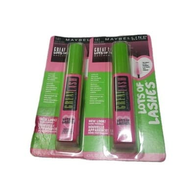 Maybelline Great Lash Waterproof Mascara - Very Black 2 Pack