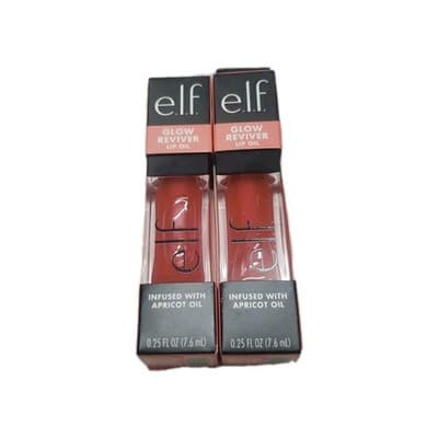 E.L.F. Cosmetics Glow Reviver Lip Oil - Coral Fixation 2 Pack
