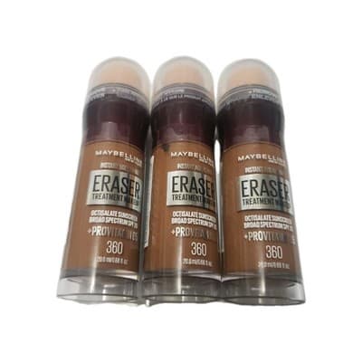 3-Maybelline Instant Age Rewind Eraser Treatment Makeup Broad SPF 20 +B5