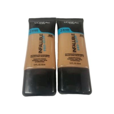 L'Oreal Infallible 24-hour Foundation Pro Glow 209 Quantity 2