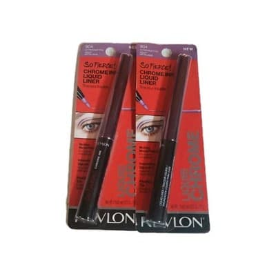 2 Revlon So Fierce! Chrome Ink Liquid Eyeliner Pen, 904 Ultraviolet Foil