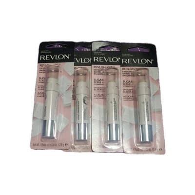 4X Revlon Kiss Exfoliating & Hydrating Lip Balm, 111-Sugar Mint 0.90 Oz