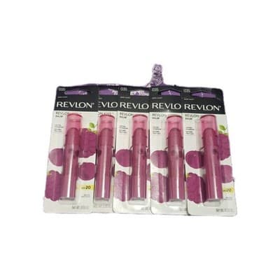 Pack of 5 Revlon Kiss Balm Lip Balm Sealed Number 035 - Berry Burst 35