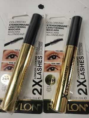2 x Revlon ColorStay Xtensionnaire Mascara #201 Blackest Black