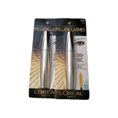 Pack of 2 Loreal Voluminous Million Lashes Mascara 0.30 Fl Oz Each 645 Black