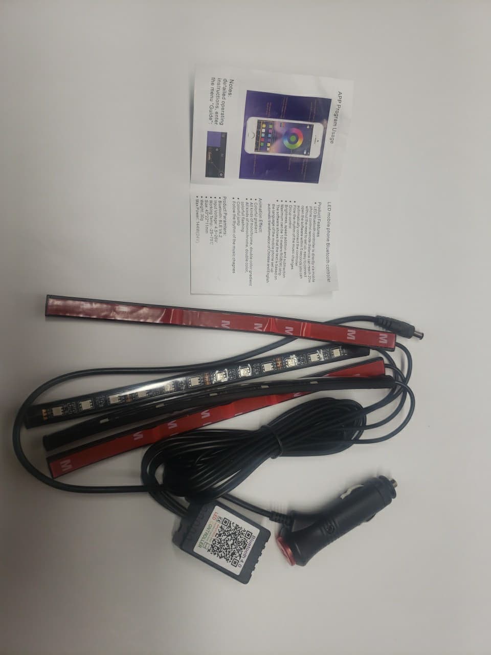 LED Mobile Phone Bluetooth Light Strips For An Automobile