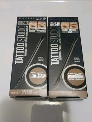 Maybelline 2 Tattoo Studio Brow Pomade 372 Blonde .106oz - New