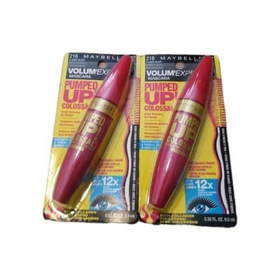 Maybelline New York Volum' Express 2 Pack Waterproof Mascara - Classic Bla