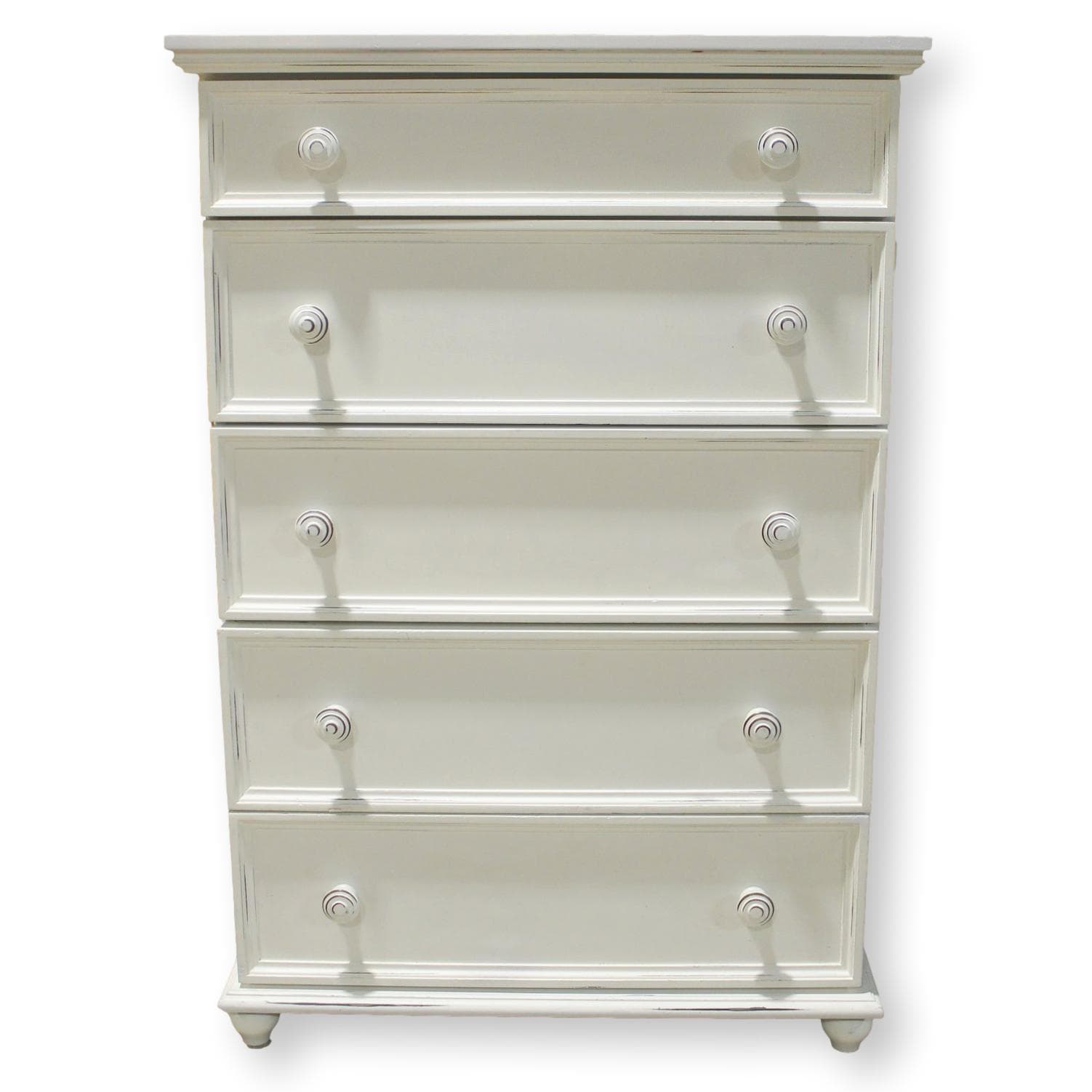 America the Beautiful Dreamer White 5 Drawer Chest of Drawers - White